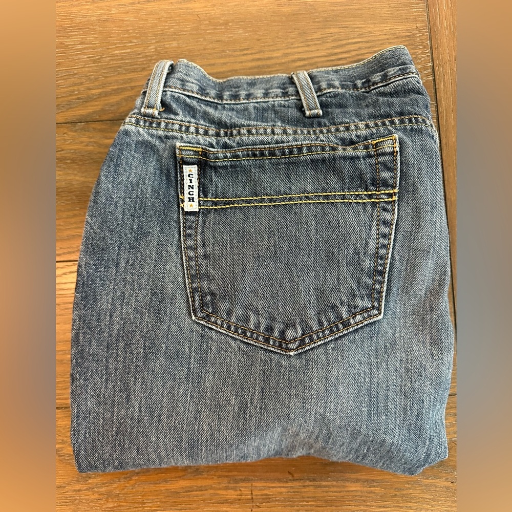 Cinch Blue Classic Straight-Leg Jeans Size 40x30‎ Gently Worn